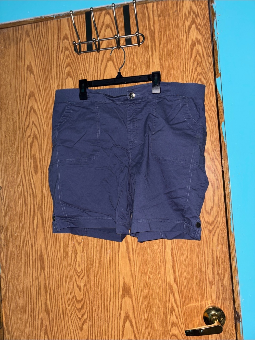 croft & barrow Navy Blue Women's Cargo Shorts